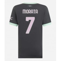 Maglia Calcio AC Milan Alvaro Morata #7 Terza Divisa Donna 2024-25 Manica Corta